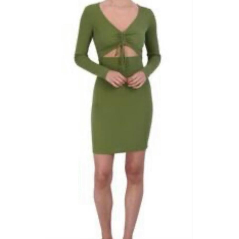 BCBG Paris dress with exposed belly. Green size med